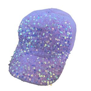 Special Sparkling Pink Lace Sequin Baseball Trucker Cap Sparkling Hat Adult Gift